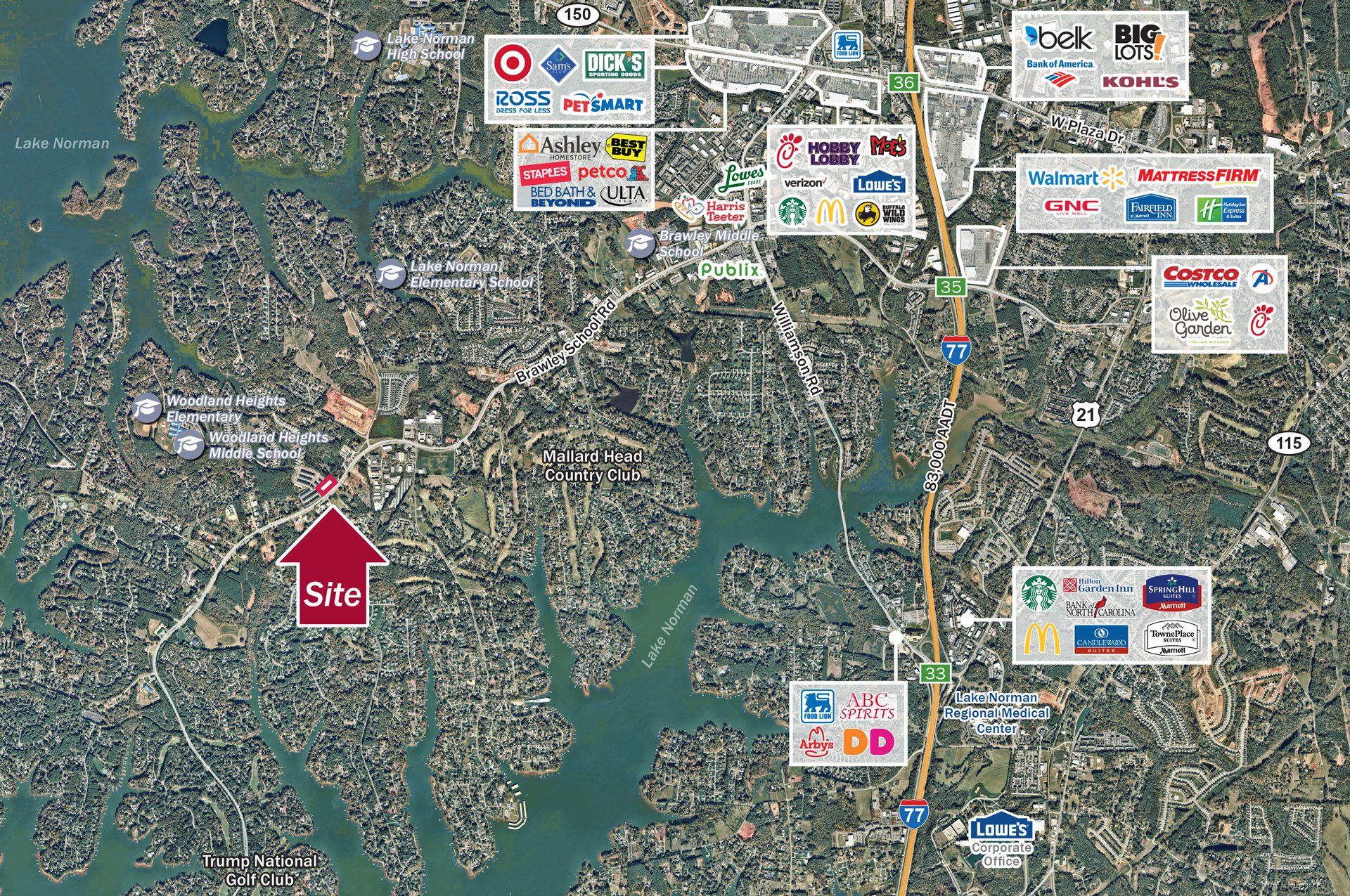 Brawley School Road TH Site Market Aerial