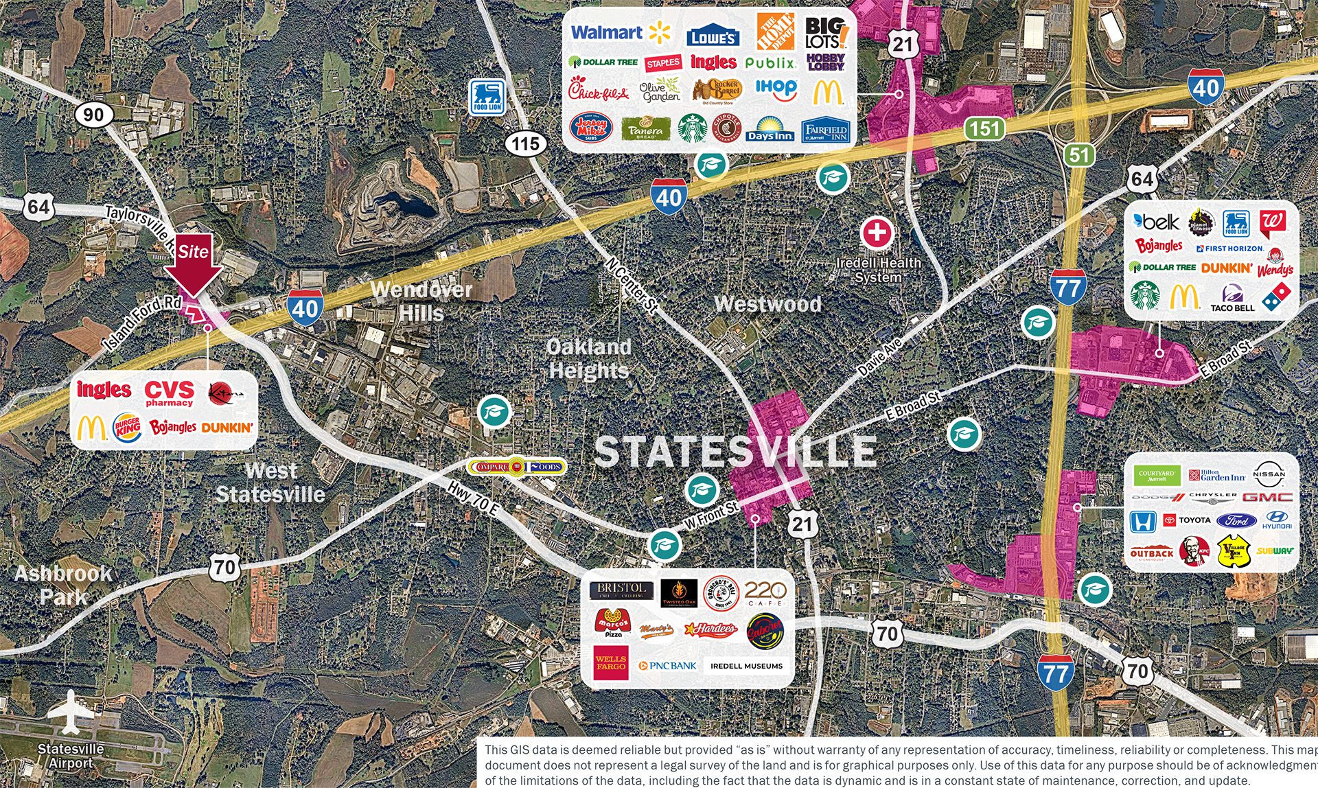 Statesville market aerial retail