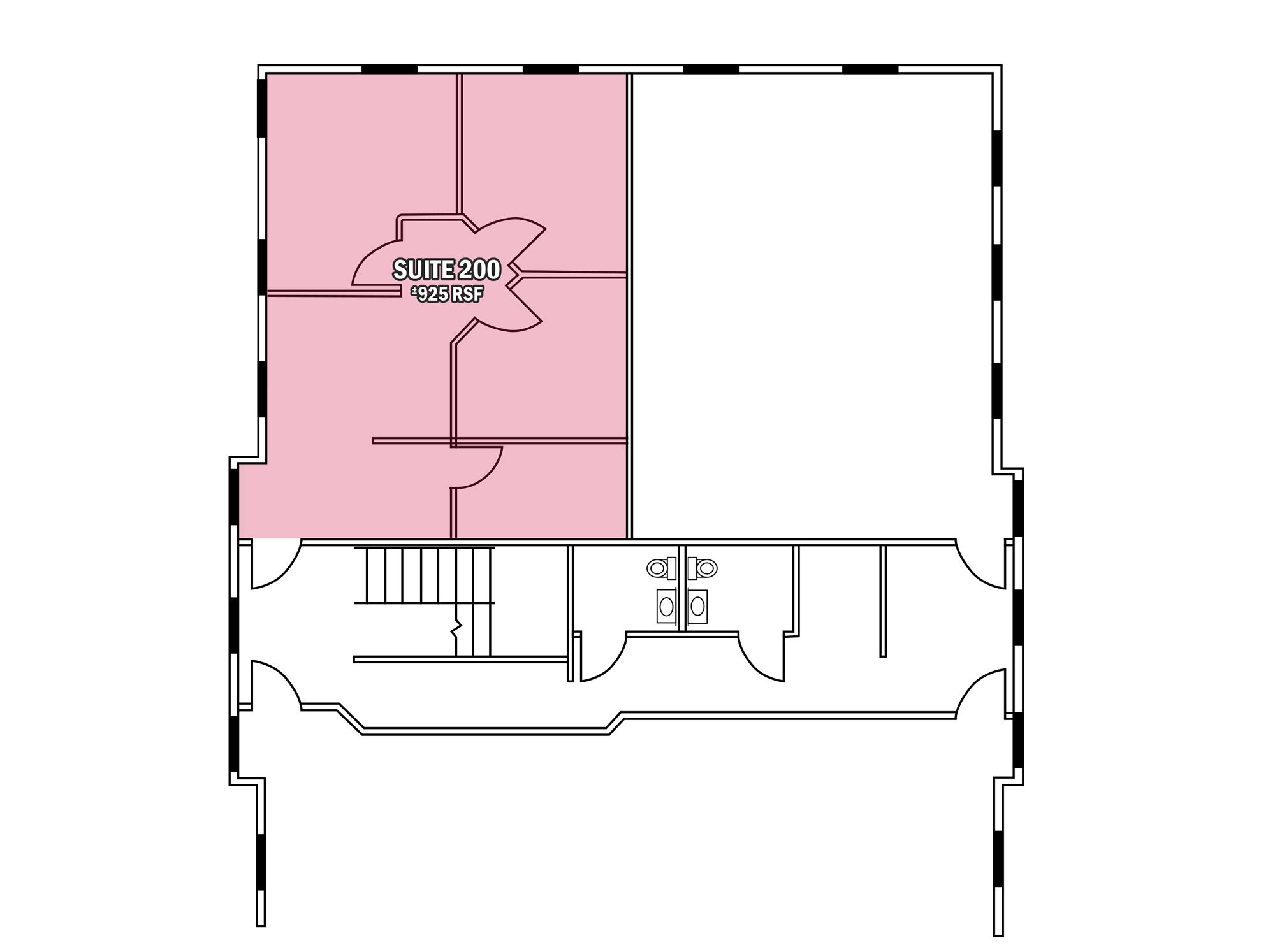 8819 University East condo Suite 200 floor plan