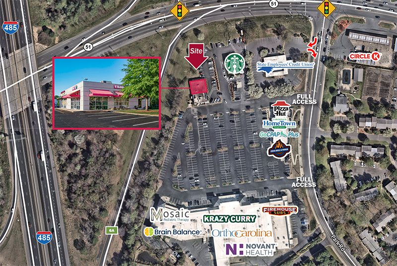 Pineville market aerial at I-485
