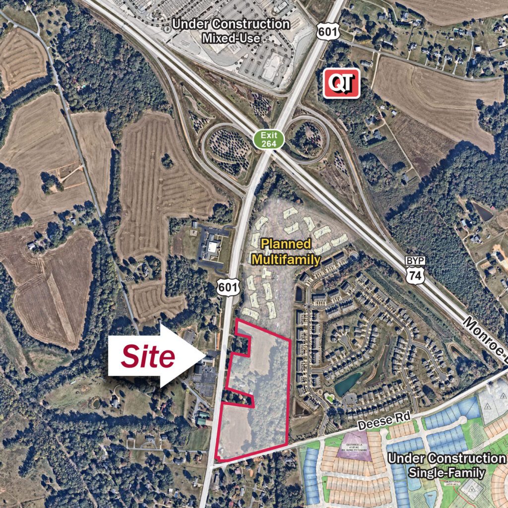 Hwy 601 Development Site Aerial