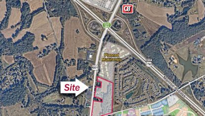 Hwy 601 Development Site Aerial
