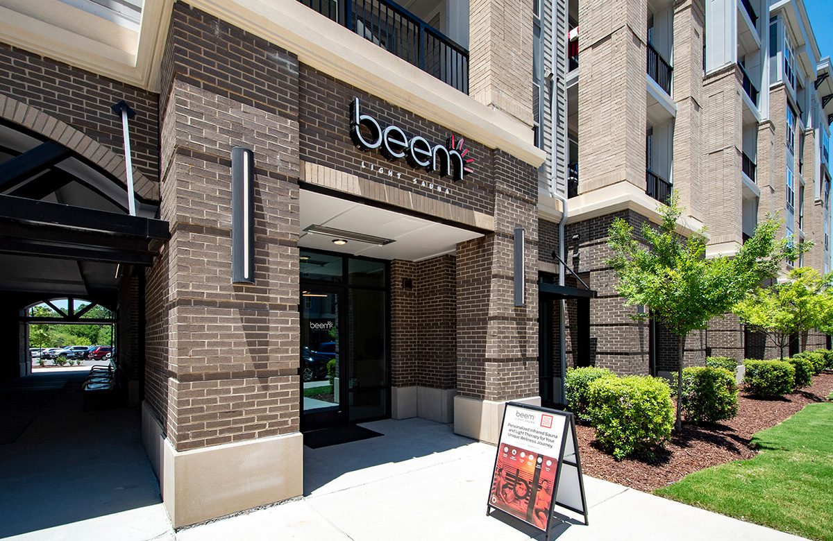 Beem Light Sauna storefront in Concord, NC