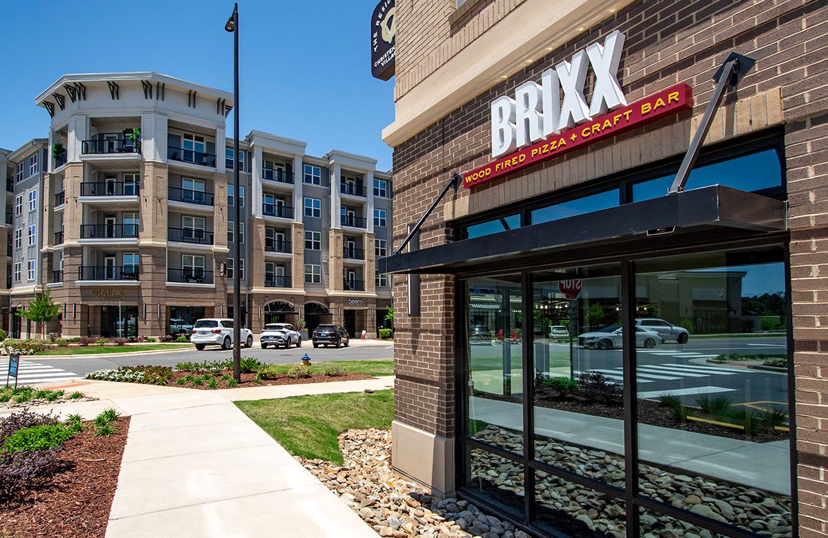 Brixx Wood Fired Pizza store at Christenbury Village