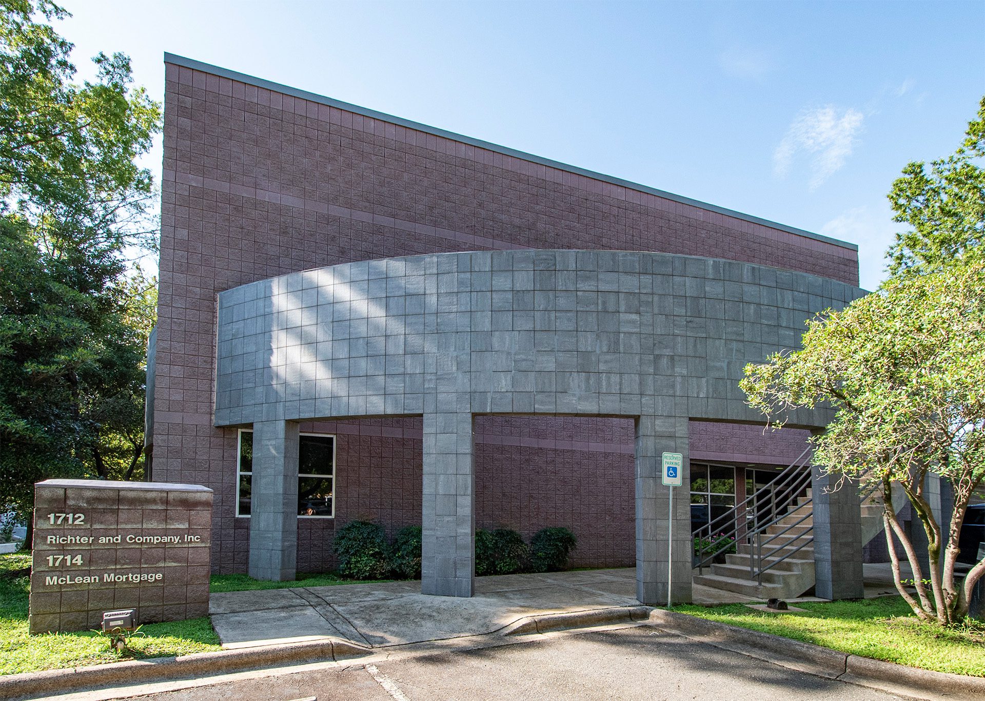 1714 East Boulevard office building 2-story gray and pink brick