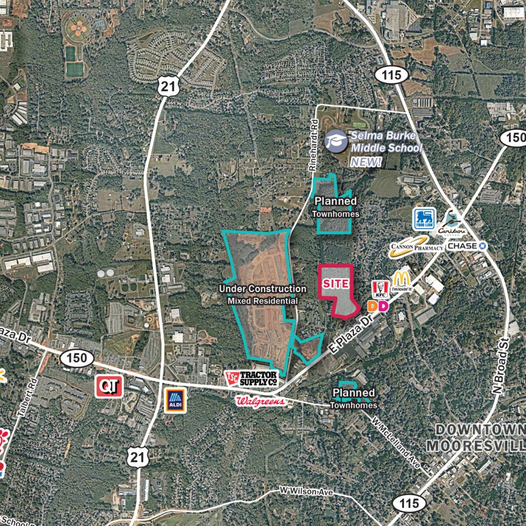 E Plaza Hwy Mooresville Site Aerial