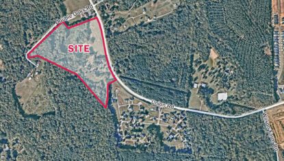 Union Road Land 32 Acre Site Aerial