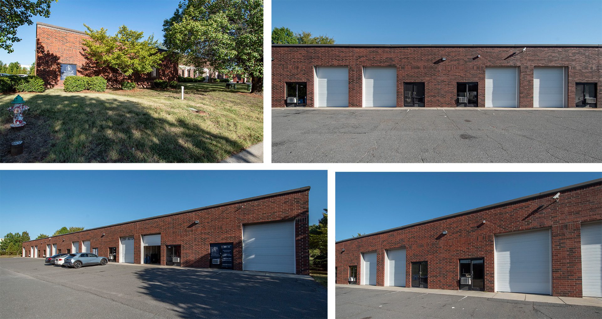 industrial building exterior collage in Pineville/Fort Mill