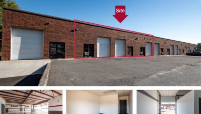 image collage of 3515 Centre Circle industrial building