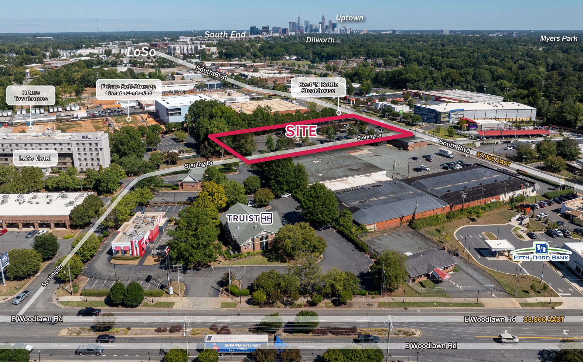 4540-4550 South Blvd North Aerial