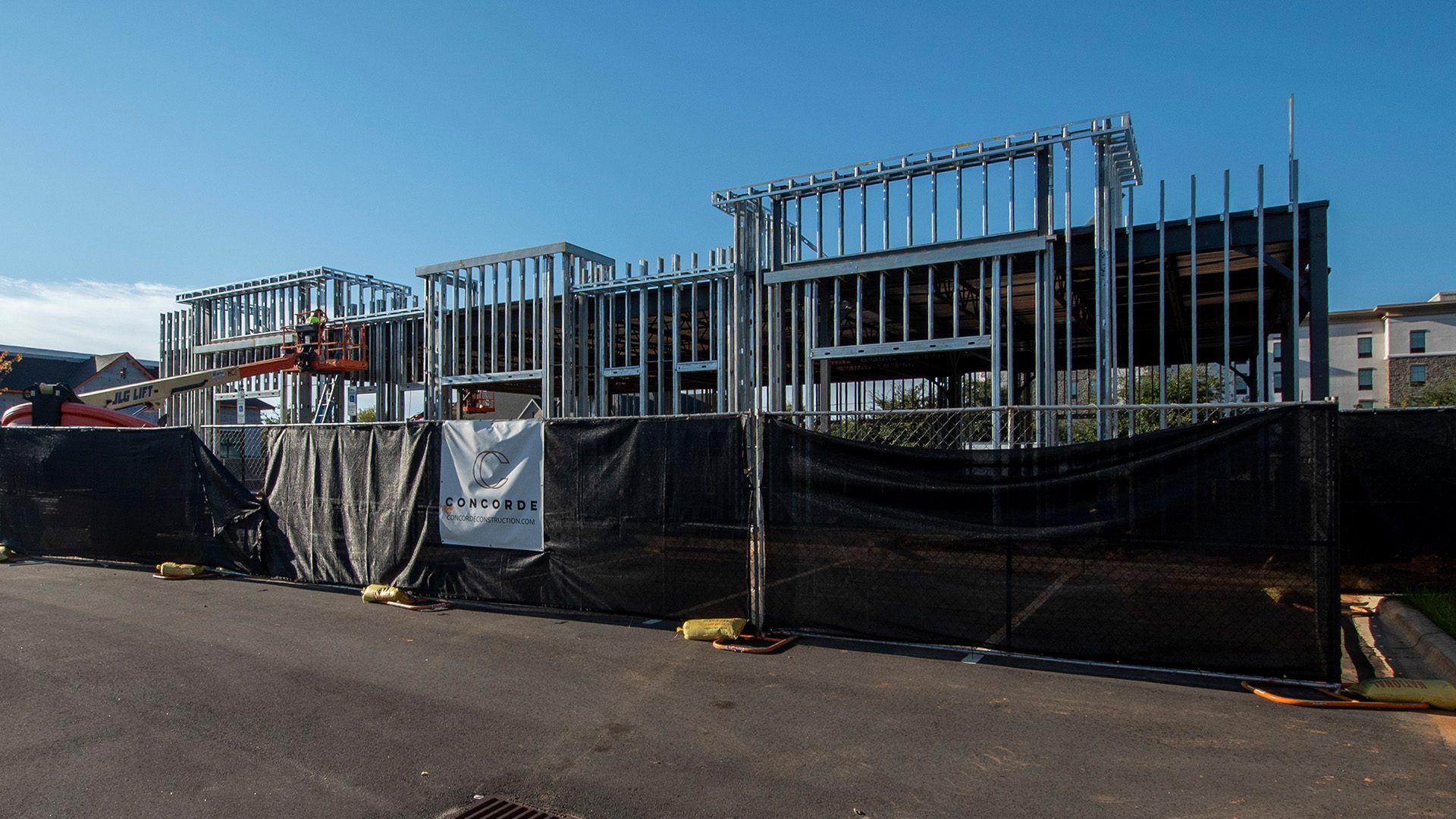 Building 2 at Berewick Town Center construction update as of October 8, 2026
