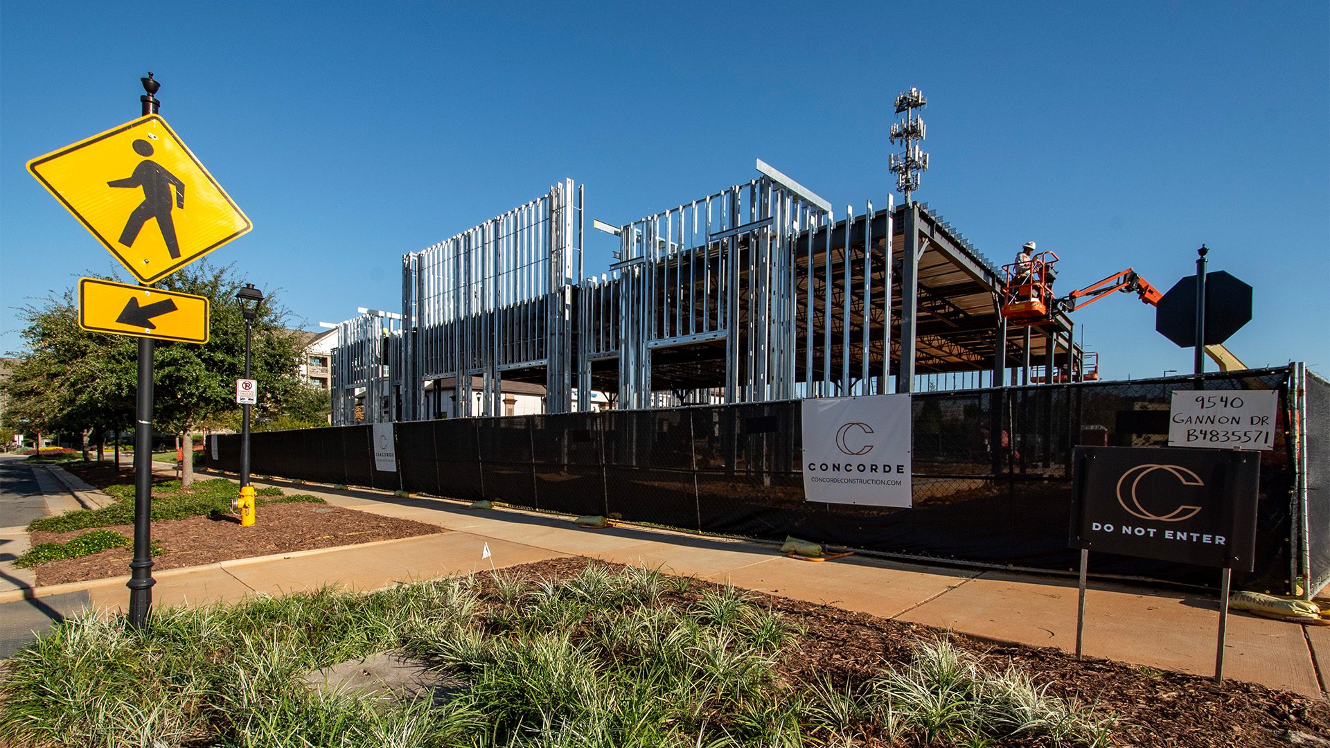 steel up at MPV's building 2 within Berewick Town Center development in Charlotte